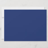 Marineblauw en Zilver Kaart (Achterkant)