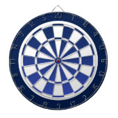 marineblauw fade white dartboard dartbord (Voorkant)