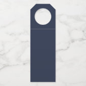 Marineblauw Flessenhanger (Voorkant)