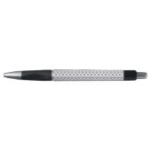 Marineblauw geometrisch patroon op wit pen (Voorkant)
