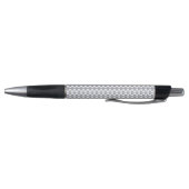 Marineblauw geometrisch patroon op wit pen (Bodem)
