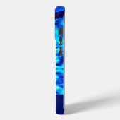 MARINEBLAUW GEPERSONALISEERDE STROPDAS KLEURSTOF O Case-Mate iPhone CASE (Achterkant / Links)