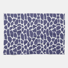 Marineblauw Giraffe Patroon Theedoek