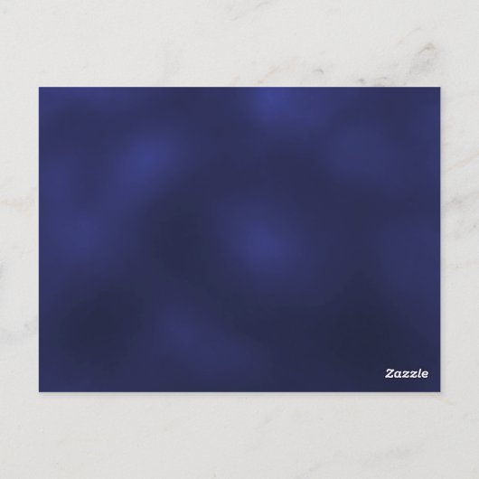 Marineblauw goud bruinbloemigen huwelijksuitnodigi briefkaart (Achterkant)