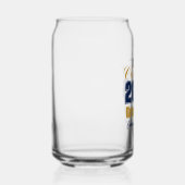 Marineblauw Gouden Aangepaste Klas van 2026 Afstud Blikvorm Glas (Rechts)