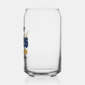 Marineblauw Gouden Aangepaste Klas van 2026 Afstud Blikvorm Glas (Links)