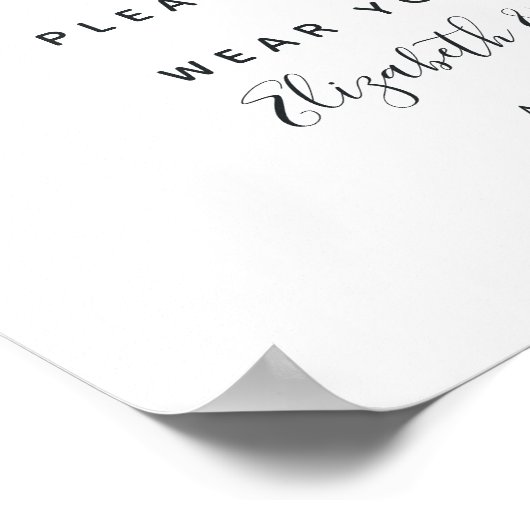 Marineblauw, gouden en zilveren vlinderbloemmasker poster (Hoek)