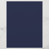 Marineblauw Gouden Moderne Script Bruiloft Dranken Flyer (Achterkant)