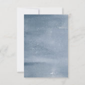 Marineblauw & gouden rozen Save the Date (Achterkant)