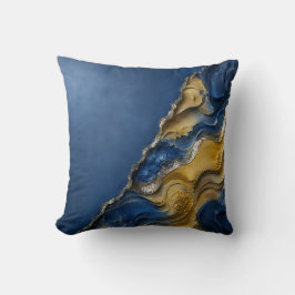 Marineblauw Gouden Uniek Woondecoratie Cadeau Kussen