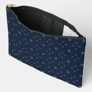 Marineblauw Gouden Zinnia Zon Etui