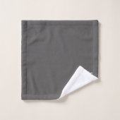 Marineblauw &Grijs Abstract monogram naam  Bad Handdoek (Wasdoekje)