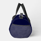 Marineblauw Grijs Wit Schrift Monogram  Plunjezak (Rechts)
