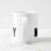 Marineblauw Grote Koffiekop (Achterkant)