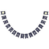 marineblauw Ivory Roos bruiloft BUNTING Vlaggetjes (Alle)