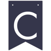 marineblauw Ivory Roos bruiloft BUNTING Vlaggetjes (Tweede vlag)