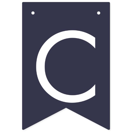 marineblauw Ivory Roos bruiloft BUNTING Vlaggetjes (Tweede vlag)