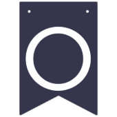 marineblauw Ivory Roos bruiloft BUNTING Vlaggetjes (Derde vlag)