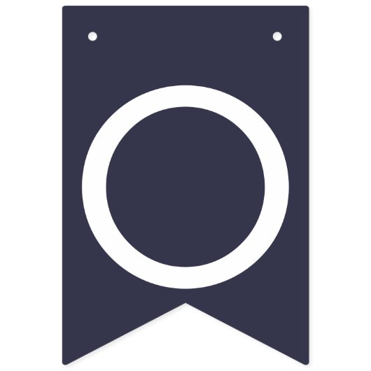 marineblauw Ivory Roos bruiloft BUNTING Vlaggetjes (Derde vlag)