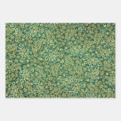 Marineblauw Jade Groen Blauwgroen Goud Swirls Patr Inpakpapier Vel (Voorkant 3)