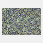 Marineblauw Jade Groen Blauwgroen Goud Swirls Patr Inpakpapier Vel (Voorkant)