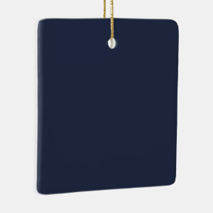 Marineblauw Keramisch Ornament