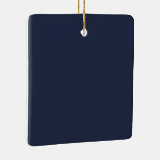 Marineblauw Keramisch Ornament (Rechts)