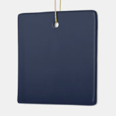 Marineblauw Keramisch Ornament (Links)