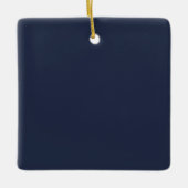 Marineblauw Keramisch Ornament (Voorkant)