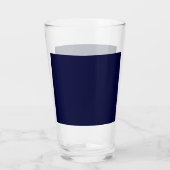 Marineblauw Kleur Gewoon Modern Eigen Naam Kalligr Glas (Achterkant)