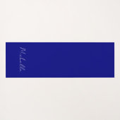 Marineblauw Kleur Gewoon Modern Eigen Naam Kalligr Yogamat (Achterkant (horizontaal))