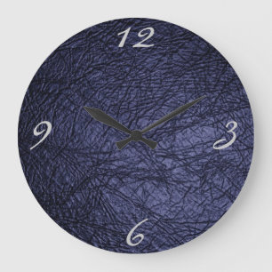 marineblauw lederen textuur grote klok