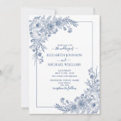 marineblauw-lijntekenweddenschap kaart (Voorkant)