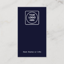 Marineblauw logo | Aangepaste moderne sieraden oor