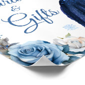 Marineblauw Magische Kerstmis Mis XV Años Kaart Gi Poster (Hoek)