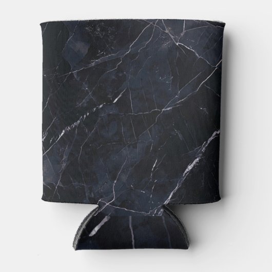 Marineblauw marmer: stenen textuur. blikjeskoeler (Voorkant)