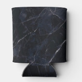 Marineblauw marmer: stenen textuur. blikjeskoeler (Achterkant)