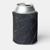 Marineblauw marmer: stenen textuur. blikjeskoeler (Blikje Achterkant)