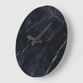 Marineblauw marmer: stenen textuur. grote klok (Hoek)
