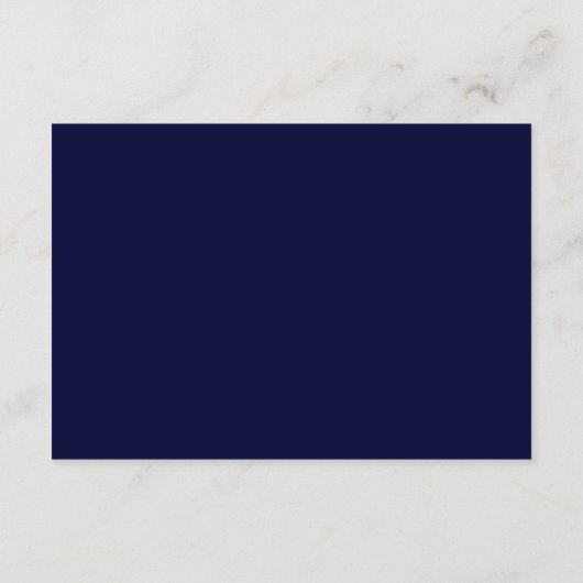 Marineblauw met Blush Typografie | Gegevens van be Informatiekaartje (Achterkant)