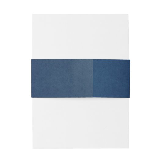 Marineblauw Modern Boho Bruiloft Uitnodigingen Wikkel (Achterkant Voorbeeld)