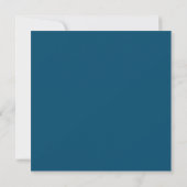 Marineblauw Modern Elegant Minimalistisch Bruiloft Save The Date (Achterkant)