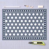 Marineblauw Moderne Been Intarsia Decoupage Papier (Craft)