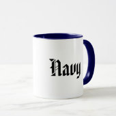 Marineblauw Mok (Voorkant rechts)