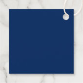 Marineblauw Monogram Anker Scheepvaart Huwelijk Bedankjes Labels (Achterkant)