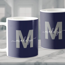 Marineblauw Monogram