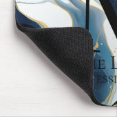 Marineblauw Monogram Muismat (Hoek)