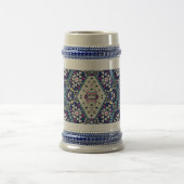 “Marineblauw Native Design” Bierpul (Center)