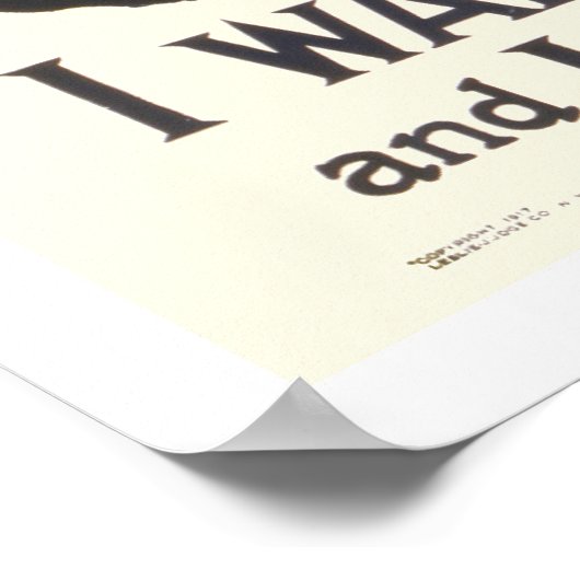 Marineblauw! Oom Sam noemt je Poster (Hoek)