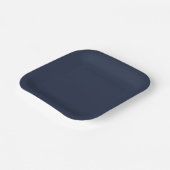 Marineblauw Papieren Bordje (Gebogen)